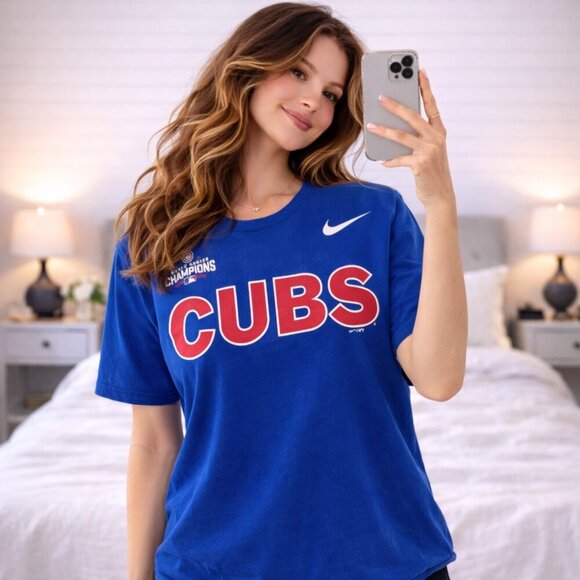 Nike Tops - Nike Chicago Cubs 2016 World Series Champions Baseball T-shirt